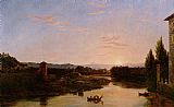 Thomas Cole Sunset of the Arno painting
